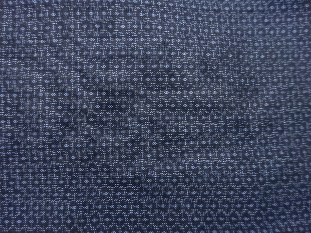 JAPANESE KIMONO / ANTIQUE MENS ENSEMBLE KIMONO / DORO OSHIMA TSUMUGI